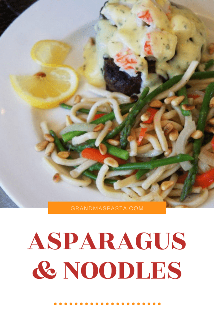 Asparagus & Noodles dish