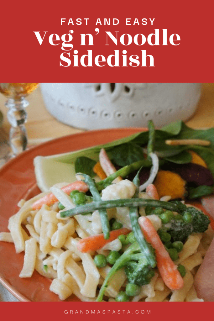 Fast and Easy Veg n' Noodle Sidedish
