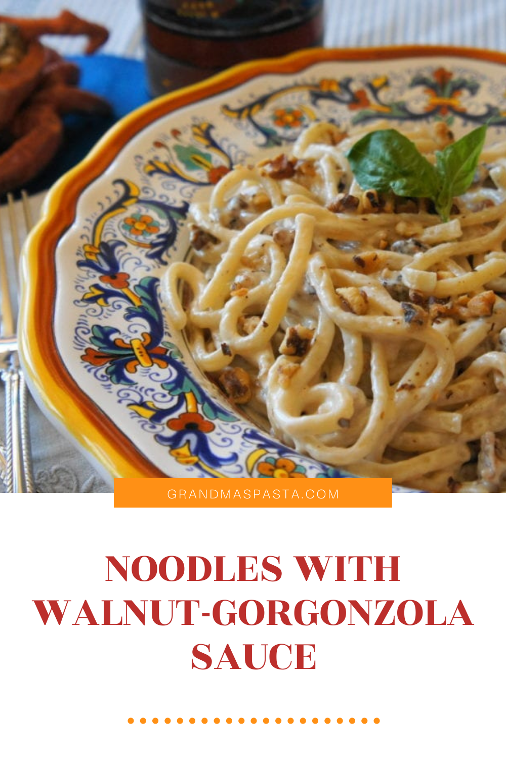 Noodles with Walnut-Gorgonzola Sauce